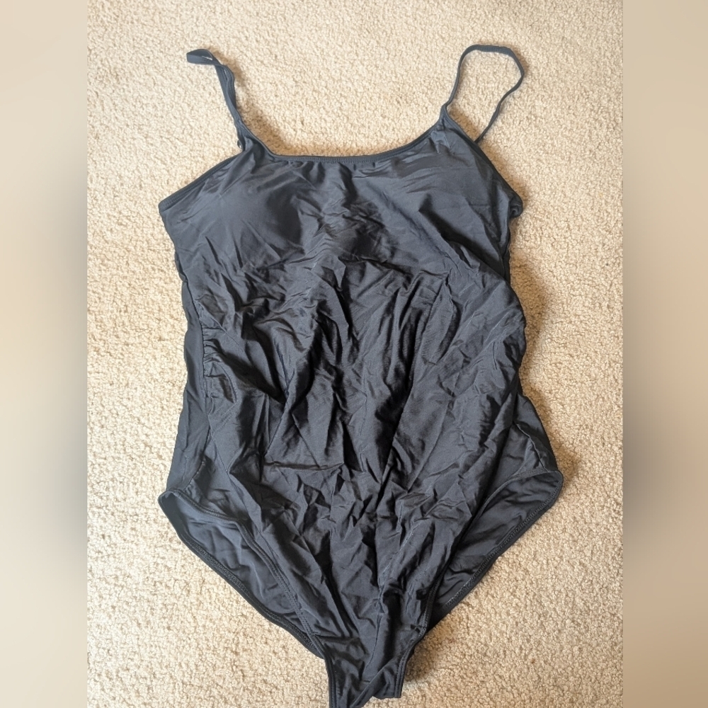 New Without Tags American Trends Maternity Black Classic One Piece Swimsuit XL